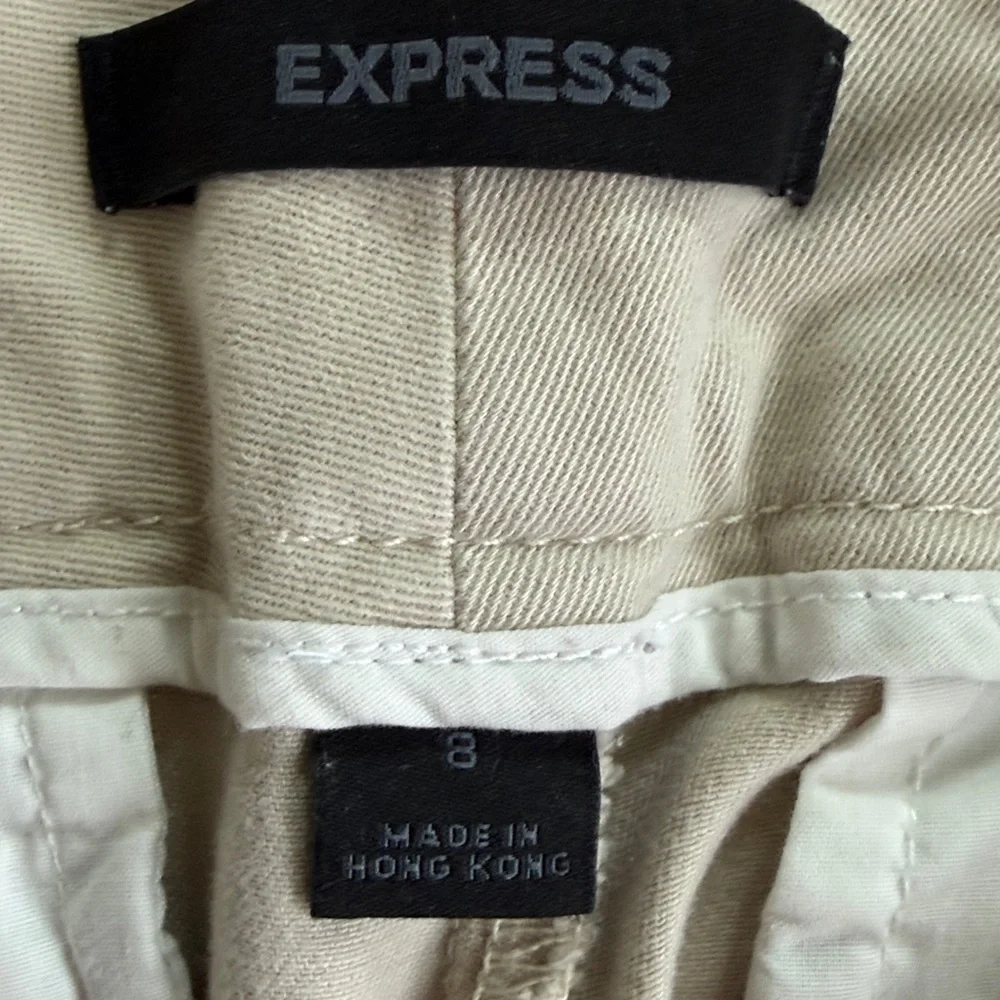 Express Cream/Tan pants ladies 8 - Picture 5 of 7